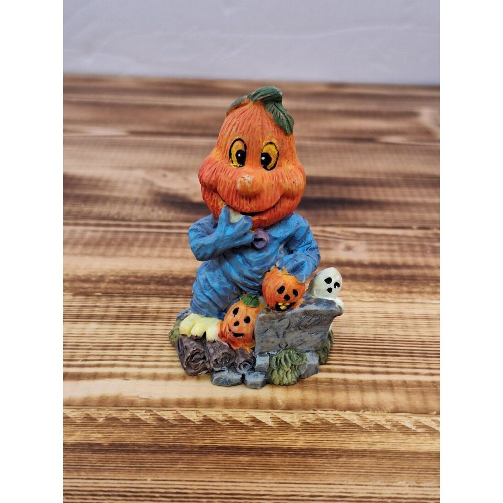 X3 K's Collection Witch Halloween Figurine Decor 5"T x 3"L Pumpkin Vintage Lot - Picture 9 of 13